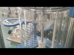 304 Roestvrijstalen Laboratoriumglasreactor, Glazen Drukreactor Mini Enkellaags