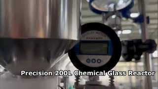 150L 200L glazen reactor met mantel voor chemische synthese